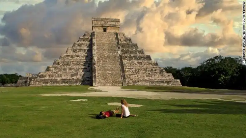 Piramide sonora a Chichen Itza Messico 