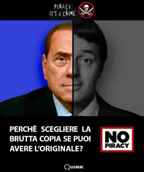 RENZI BERLUSCONI COPIA ORIGINALE 