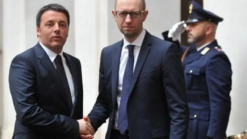 Renzi con il premier ucraino Arseniy Yatsenyuk