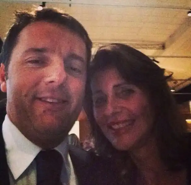 renzi selfie a londra con albertina marzotto 