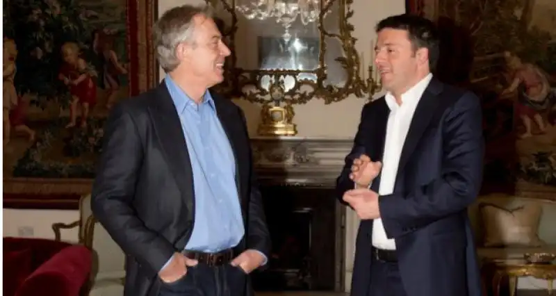 RENZI E TONY BLAIR 