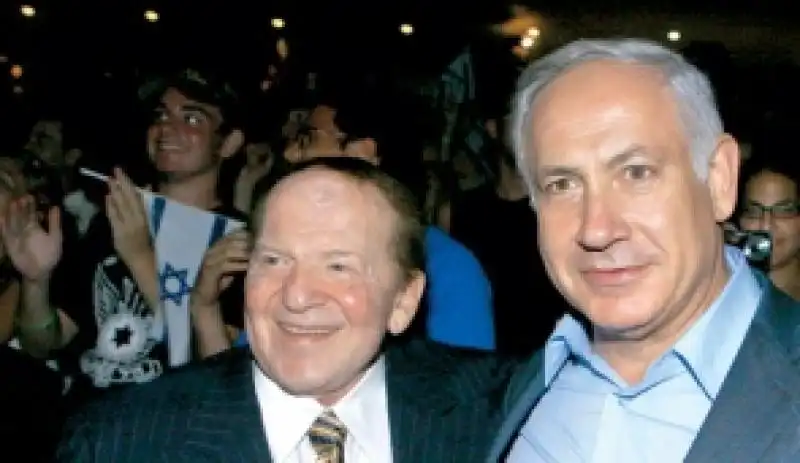 sheldon adelson e bibi netanyahu 