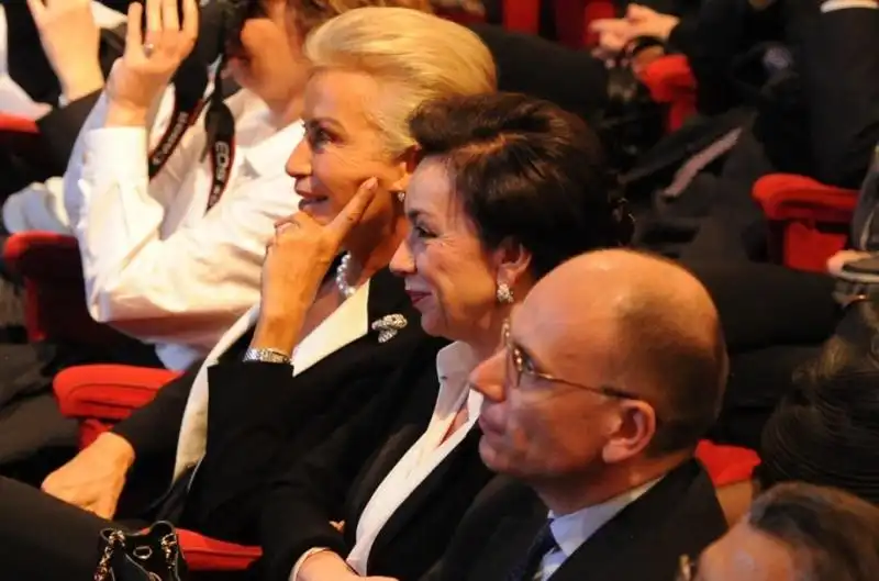 Silvia Monti De Benedetti Monica Mondardini ed Enrico Letta 