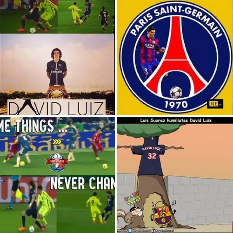 fotomontaggi david luiz