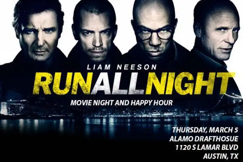 LOCANDINA DEL FILM RUN ALL NIGHT