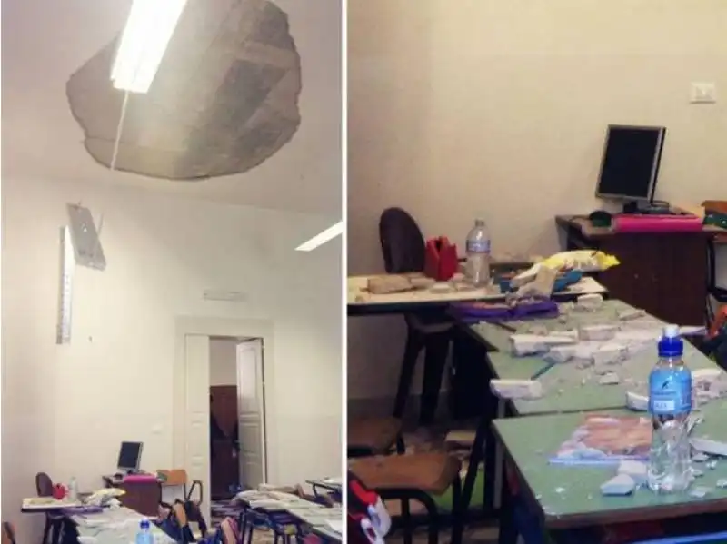 OSTUNI CROLLO SOFFITTO SCUOLA