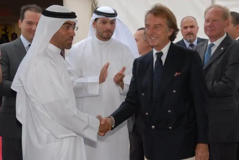 paolo dionisi con al sayegh e al mubarak del fondo mubadala con montezemolo e ron barrott di aldar