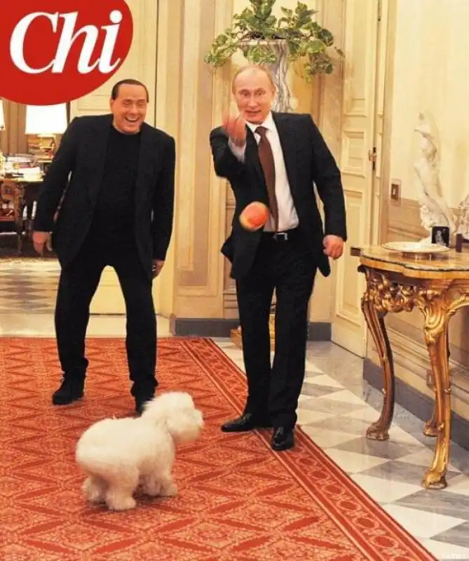 putin e berlusconi giocano con dudu