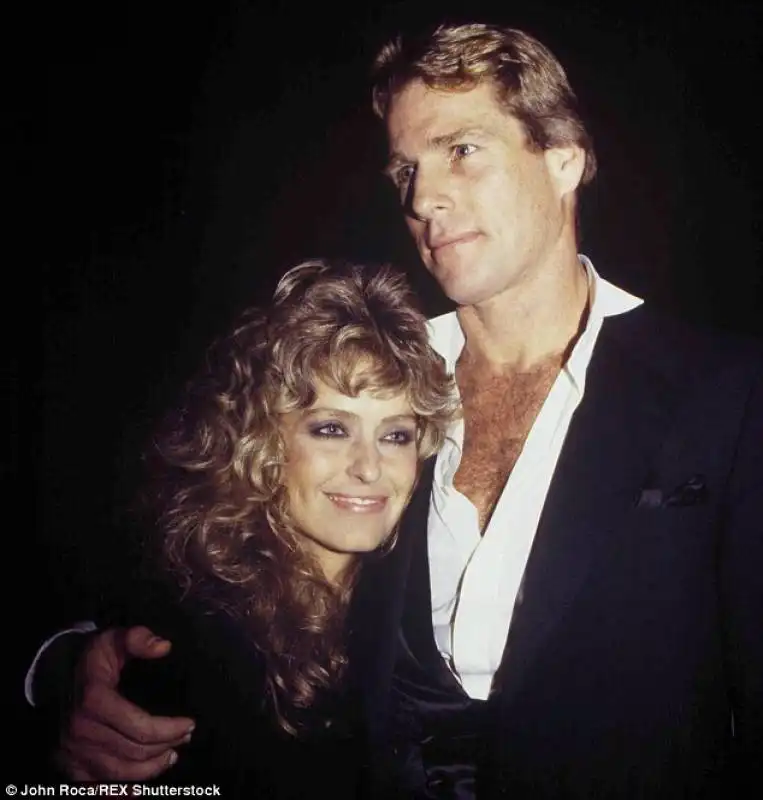 ryan o'neal con farrah fawcett