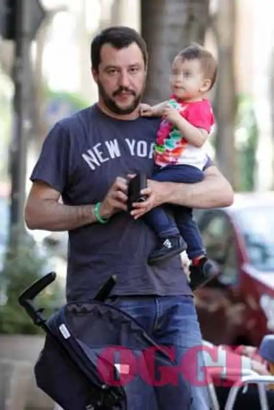 salvini con figlia