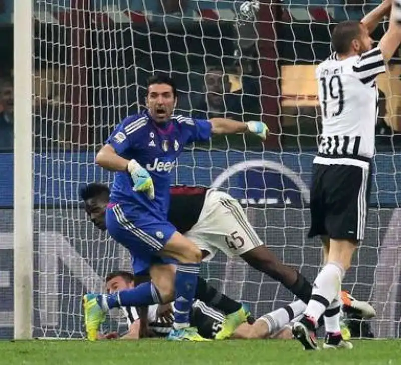 buffon in milan juventus