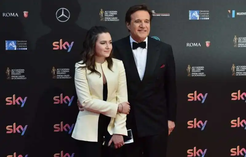 christian de sica con la figlia maria rosa