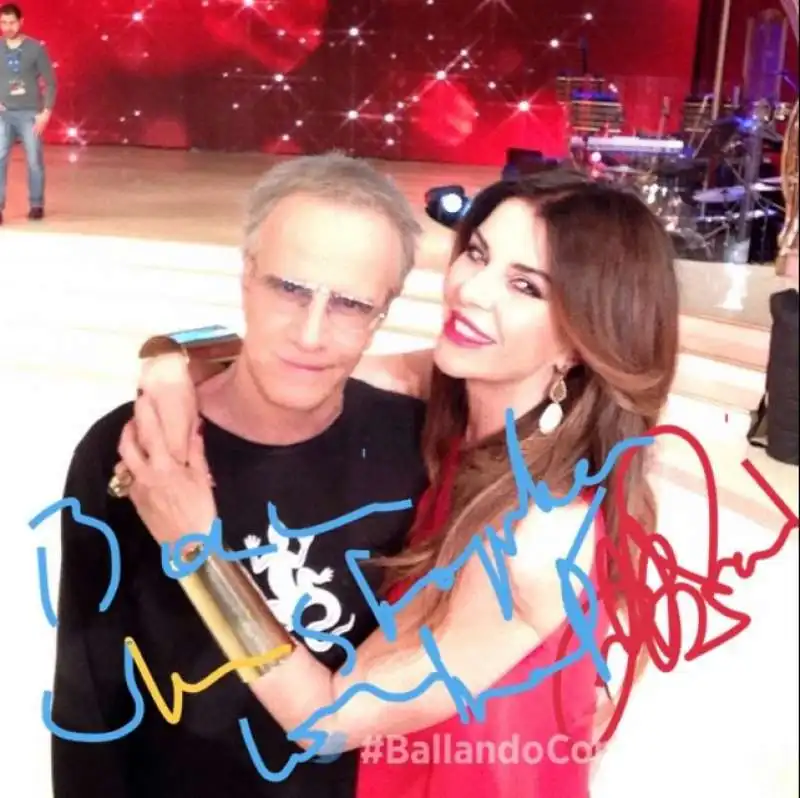 Cristopher Lambert e Alba Parietti a Ballando con le stelle