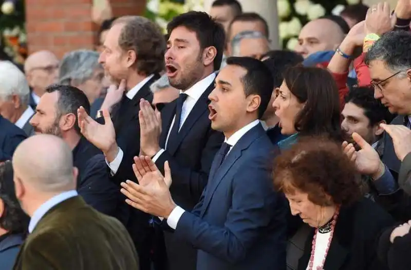 di maio di battista funerali di gianroberto casaleggio  8