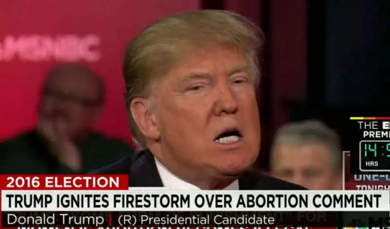 donald trump sull aborto