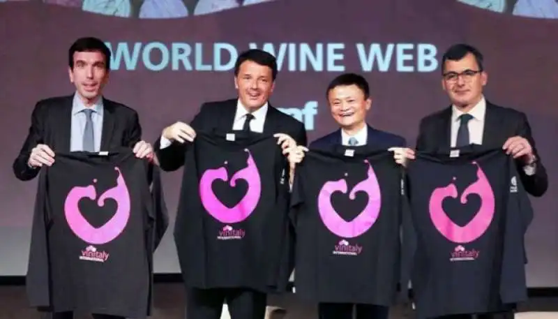 jack ma renzi vinitaly