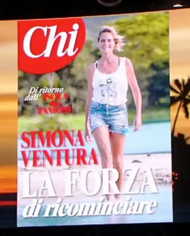 la nuova copertina di chi su simona ventura