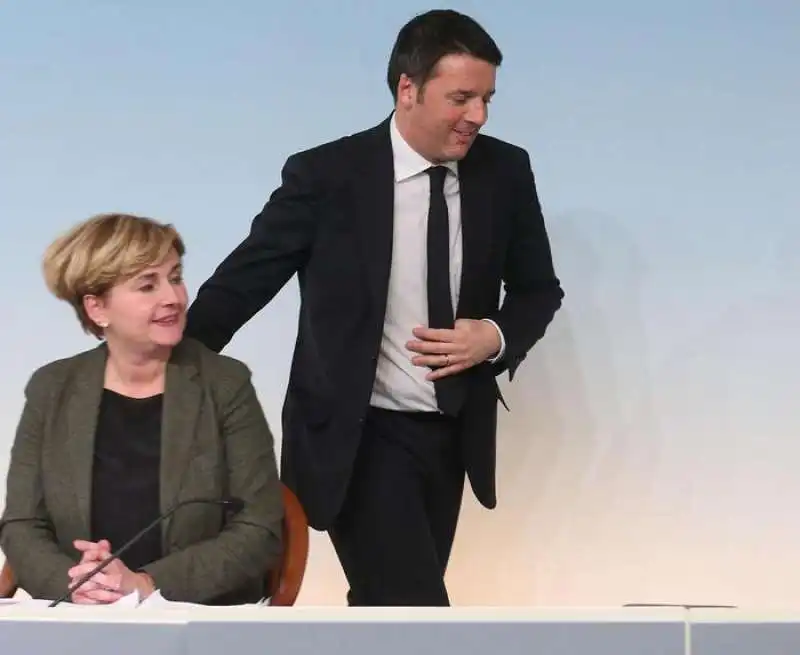 Matteo Renzi e Federica Guidi 