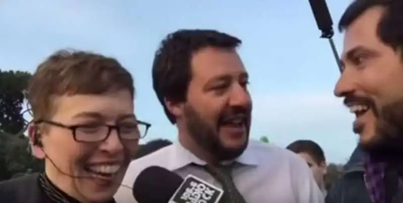 MATTEO SALVINI IRENE PIVETTI KARAOKE RADIO ROCK