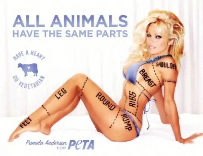 pamela anderson testimonial vegetariana