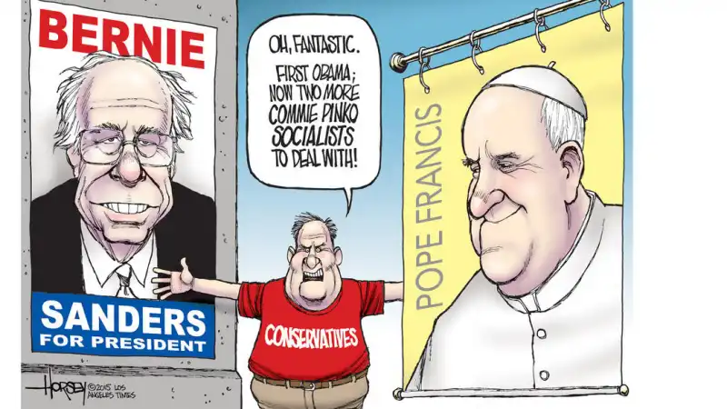 papa  francesco bergoglio bernie sander