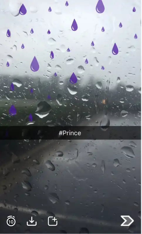 purple rain su snapchat