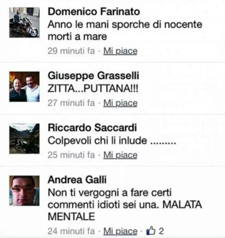 QUELLO CHE SCRIVONO A SELVAGGIA LUCARELLI SU FACEBOOK