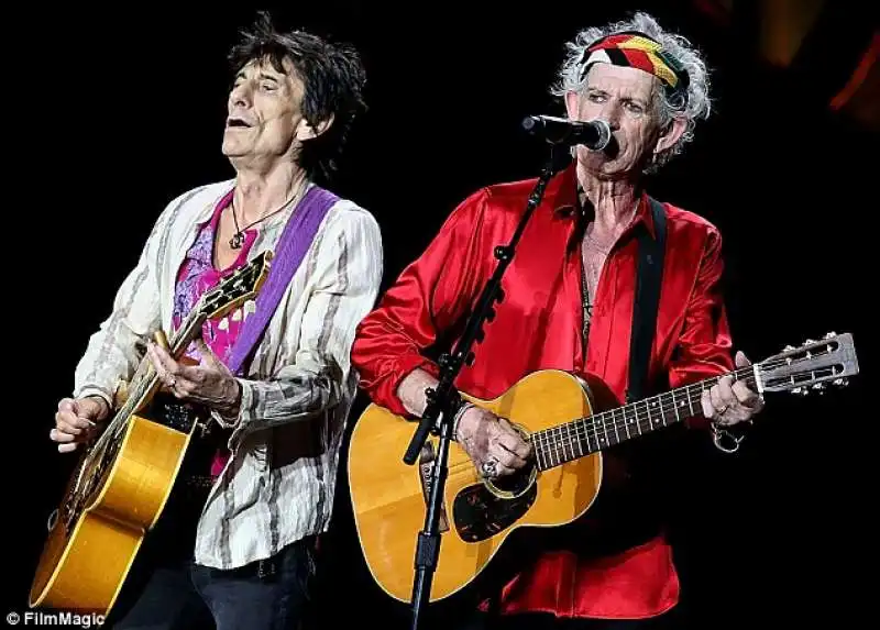 rolling stones richards e wood