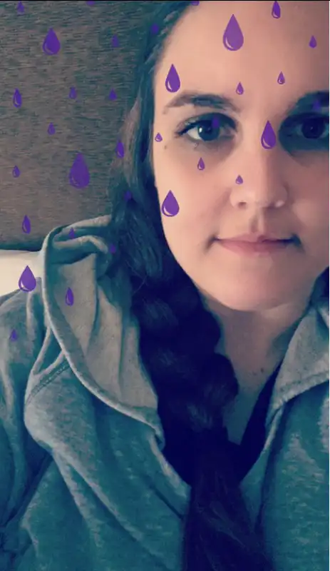 snapchat filtro purple rain