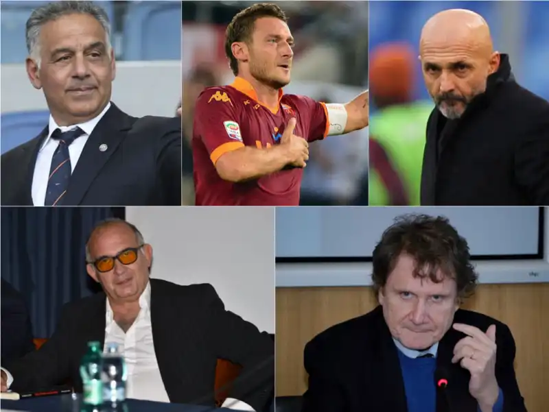 TOTTI SPALLETTI PALLOTTA DOTTO CARACCIOLO