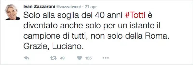 ZAZZARONI TWEET