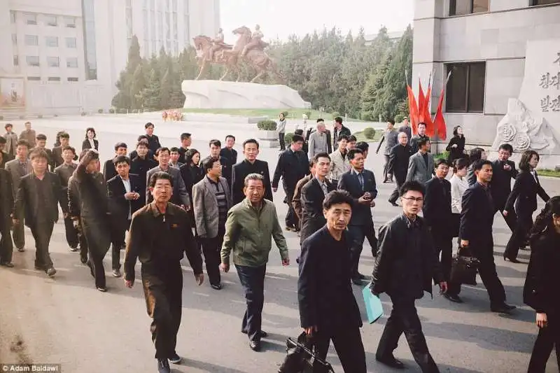 al lavoro a pyongyang