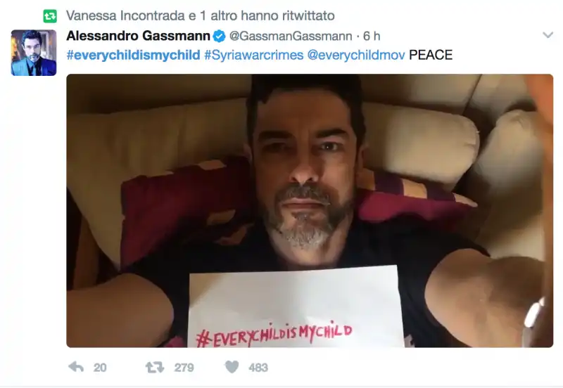 ALESSANDRO GASSMANN APPELLO SIRIA