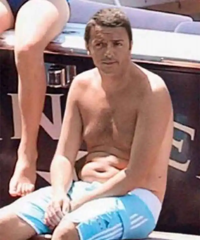 matteo renzi al mare