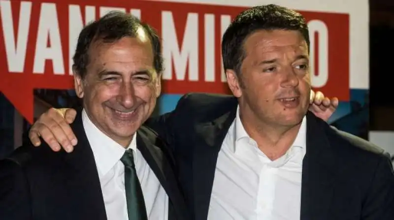 matteo  renzi beppe sala