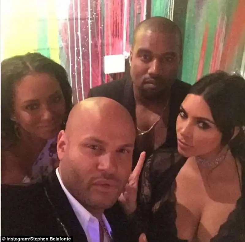 mel b con stephen kanye e kim