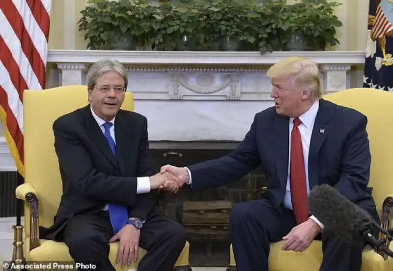 paolo   gentiloni  donald trump