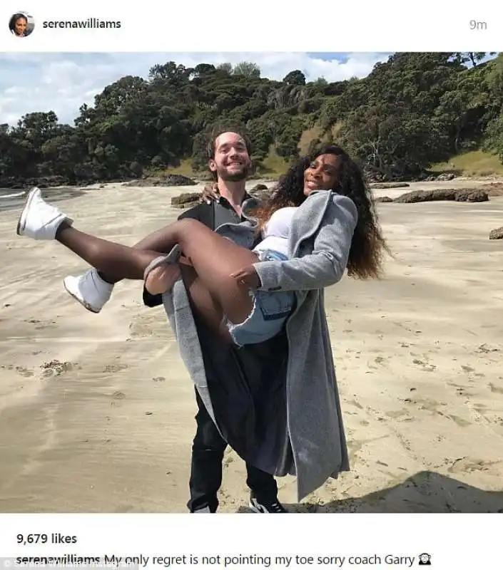 serena williams e il compagno alexis ohanian   