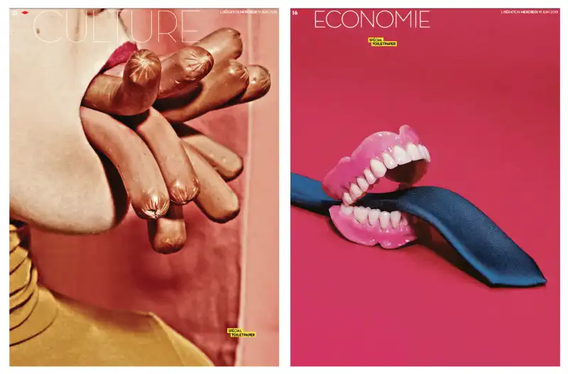 toilet   paper magazine by cattelan e ferrari