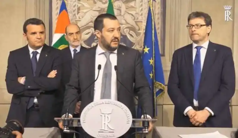 centinaio salvini giorgetti