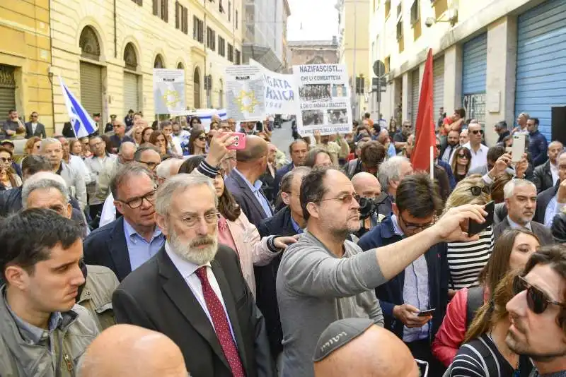 corteo della brigata ebraica a roma