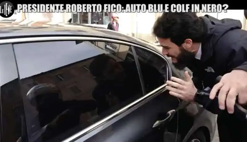 le iene beccano roberto fico sulla colf in nero  2