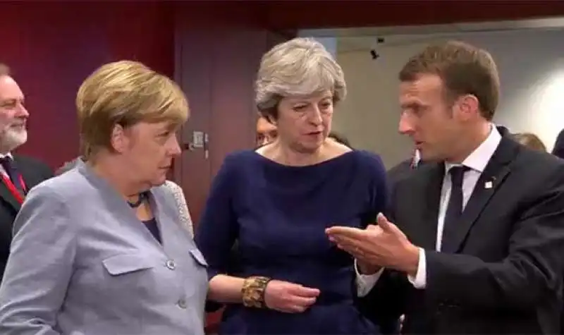 merkel, macron may