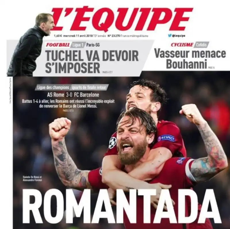 roma barcellona l'equipe