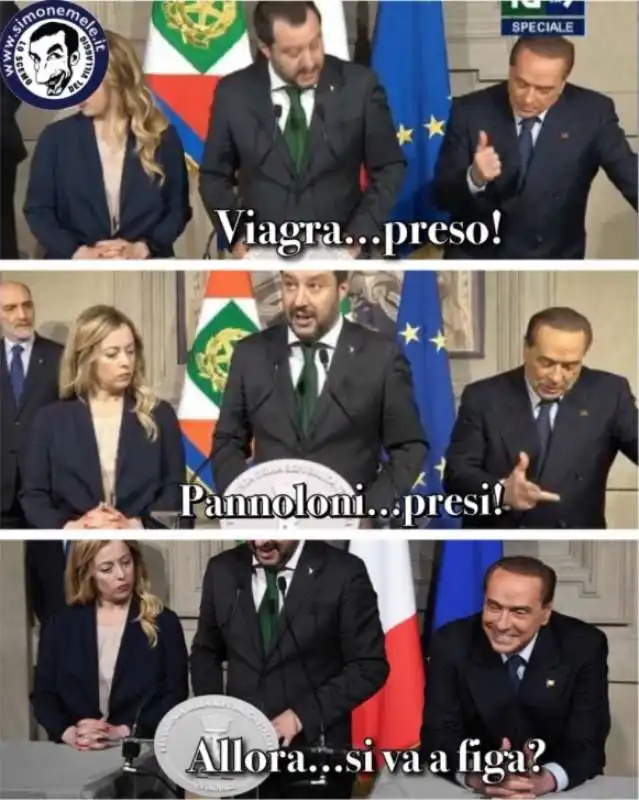 SALVINI MELONI BERLUSCONI