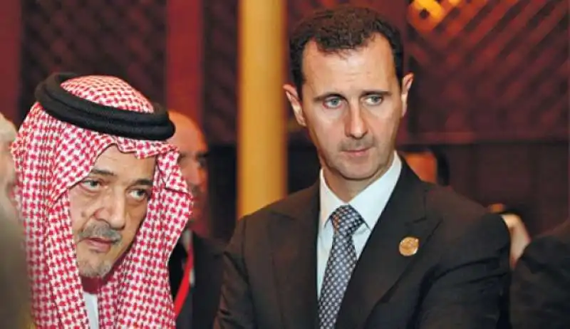 saud al faisal con assad