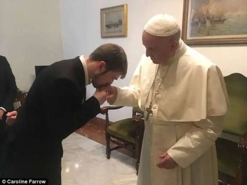 tom evans con papa francesco 1