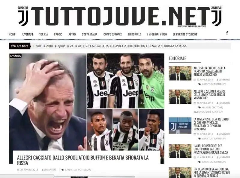 TUTTOJUVE SU MAX ALLEGRI