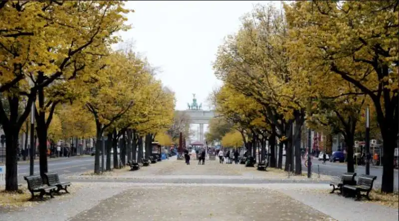 unter linden con porta di Brandemburgo