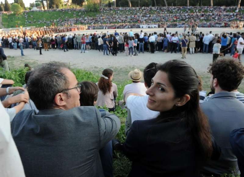 VIRGINIA RAGGI E IL MARITO ANDREA SEVERINI